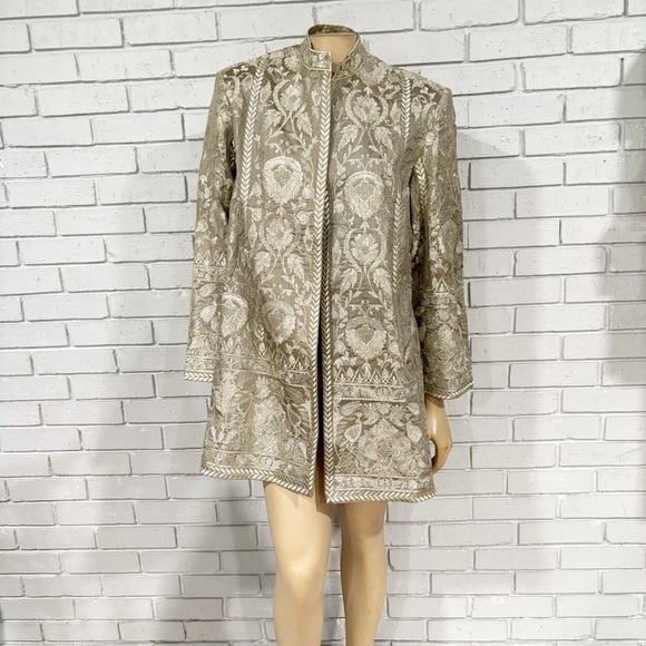 Bella Tu Women’s Selena Embroidered Metallic Jacket - Picture 9 of 9